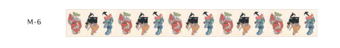 Ukiyoe Washi Tape: M-6 Genroku Dance