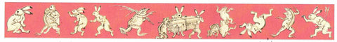 Ukiyoe Washi Tape: M-8 Rabbits & Frogs (Hokusai)