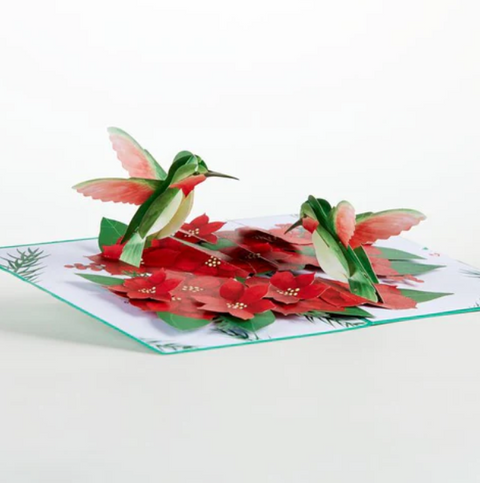 Lovepop Pop-up Card: Christmas Hummingbirds