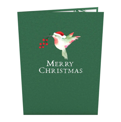 Lovepop Pop-up Card: Christmas Hummingbirds