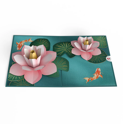 Lovepop Pop-up Card: Koi Fish & Lotus