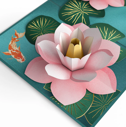 Lovepop Pop-up Card: Koi Fish & Lotus