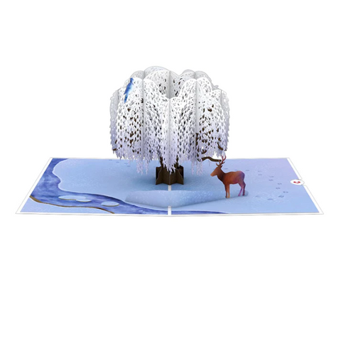 Lovepop Pop-up Card: Winter Willow Tree
