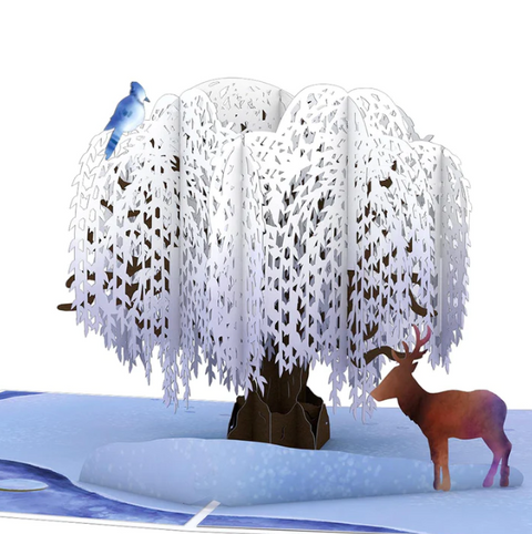 Lovepop Pop-up Card: Winter Willow Tree