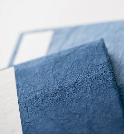 Orihon- Japanese Accordion Notebooks: Large Indigo Danzome