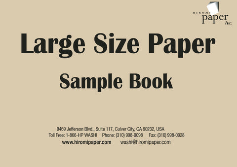 Large Size Paper Sample Book