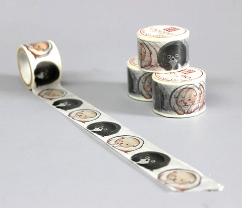 Ukiyoe Washi Tape: M-2 Dogs