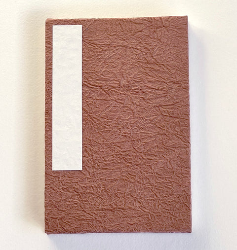 Orihon- Japanese Accordion Notebooks: Large Kakishibu Momigami