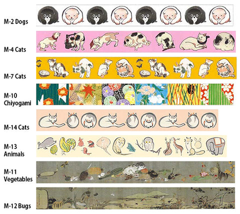 Ukiyoe Washi Tape: M-13 Animals