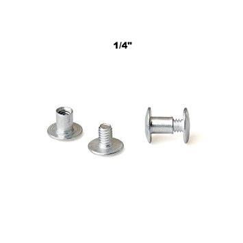 1/2 Aluminum Screw Posts (Chicago Screws) 100 Pack