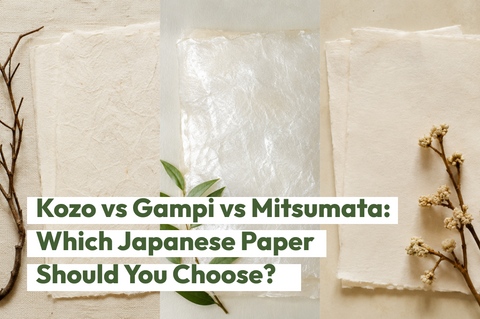 Kozo vs Gampi vs Mitsumata: Which Japanese Paper Should You Choose?