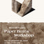 Paper Boxes Workshop with Maho Motoyama uses handmade Mexican and Japanese paper for crafts. Version 1