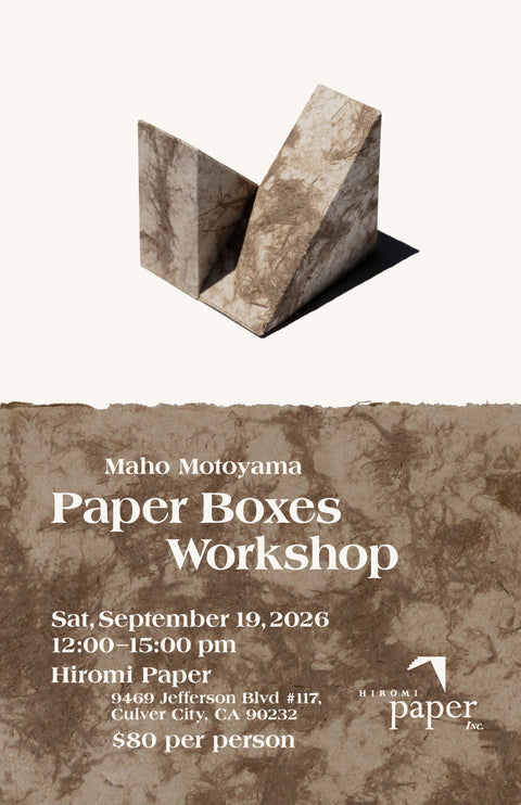 Paper Boxes Workshop with Maho Motoyama