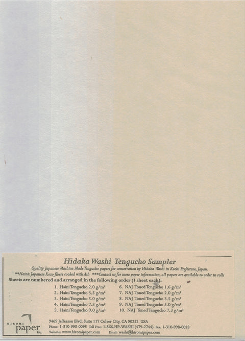 Hidaka Washi Tengucho Sampler