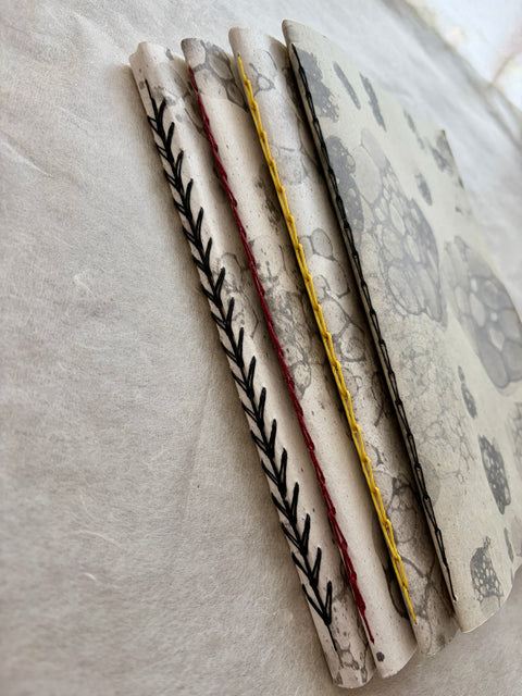 [WORKSHOP] Bubble Dyeing & Chain Stitch bookbinding
