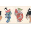 Ukiyoe Washi Tape: M-6 Genroku Dance