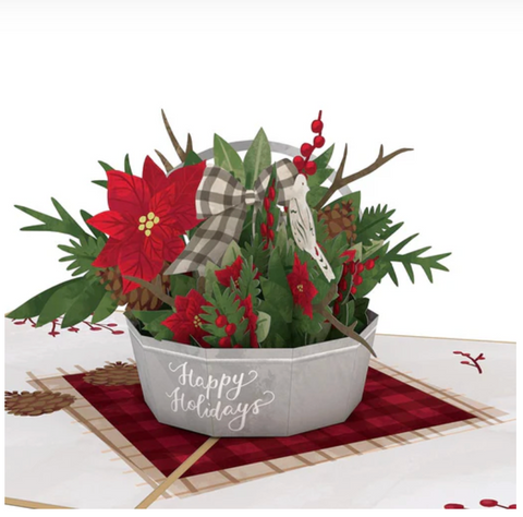Lovepop Pop-up Card: Winter Flower Basket