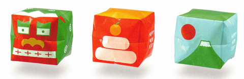 Kamifusen - Square Paper Balloons - Happy New Year