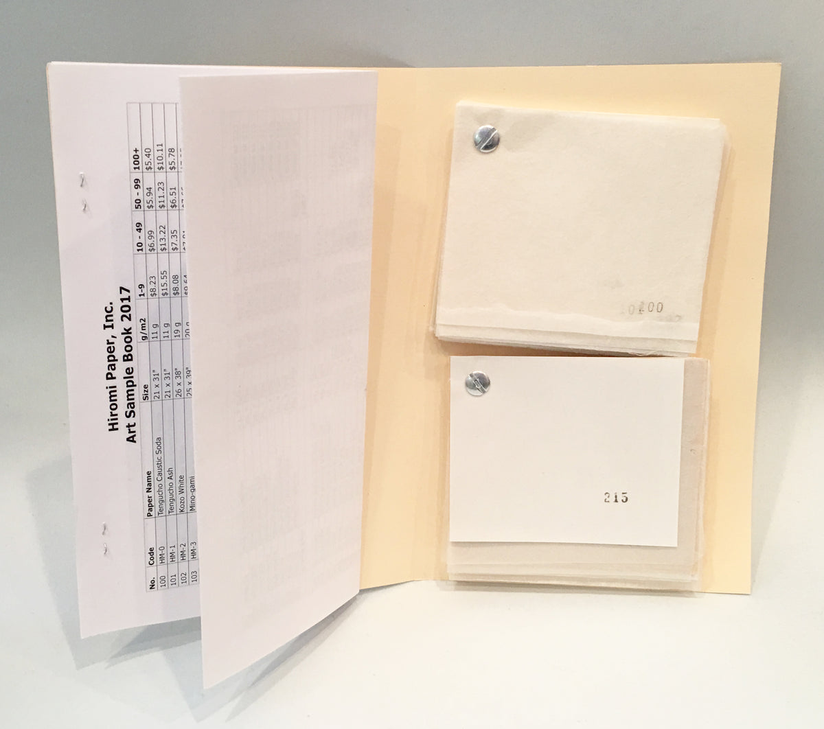 Art Sample Book – Hiromi Paper, Inc.