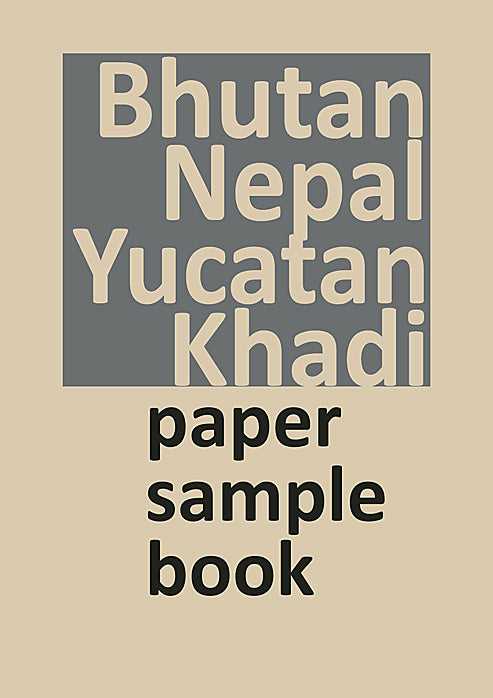 Bhutan, Nepal, Yucatan, Khadi Indian Sample Book