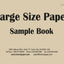 Large Size Paper Sample Book