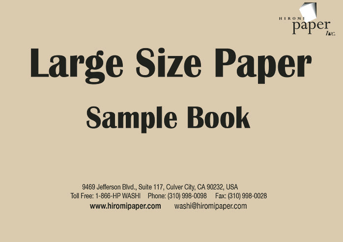Example Paper Big Large Size Paper Sample Book – Hiromi Paper, Inc.