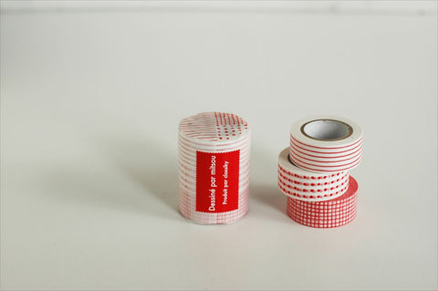 Washi Tape: mitsou (Red)