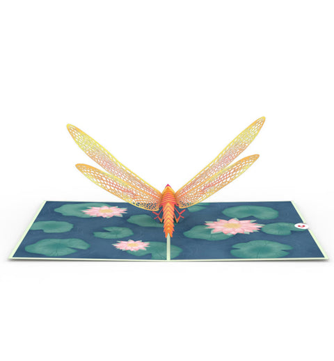 Lovepop Pop-up Card: Dragonfly on Water Lily