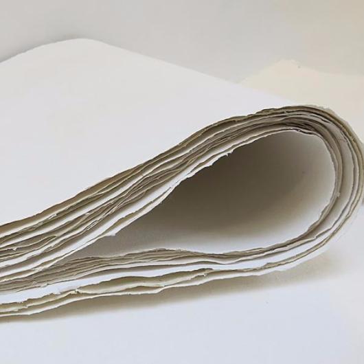White Raglan Paper Khadi White Rag (210, 320, 400, 640 g/m²) – Hiromi Paper, Inc.