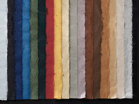 Punjab Handmade Paper, Assorted Sizes and Colors, 1 lb